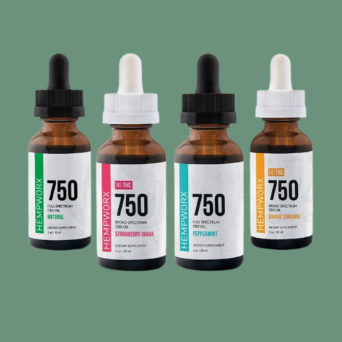 Hempworx 750 CBD Oil Discount 4 Pack